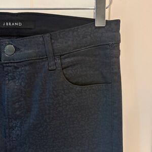 J Brand Women's Alana High Rise Crop Skinny Delirious Faith wash coated Jeans